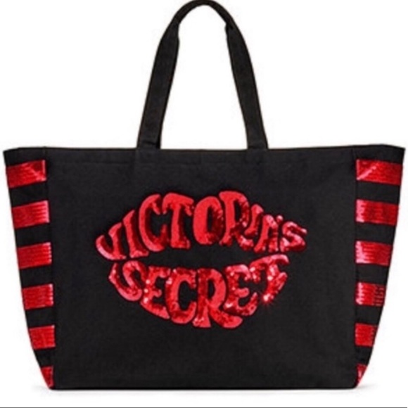 Victoria’s Secret red lip sequin weekender - Picture 1 of 2